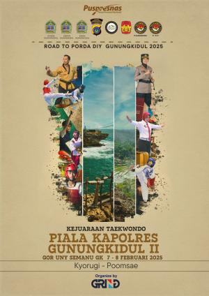 Kejuaraan KAPOLRES GUNUNG KIDUL TAEKWONDO CHAMPIONSHIP II TH.2025 Pengkab TI GK - GRIND ti-kencanatcbanyumas.com
